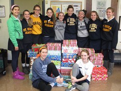 Saint Ursula Academy Freshmen Make a Brighter Christmas for Kids Around the World through Operation Christmas Child