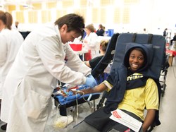 St. Ursula Academy Students Roll Up Sleeves for Hoxworth Blood Center
