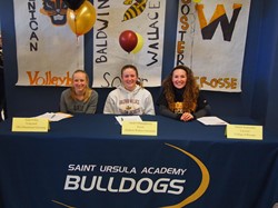 Saint Ursula Athletes Participate in Collegiate Athletic Signing Ceremony