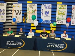 St. Ursula Academy Students Participate in Spring Athletic Signing Ceremony