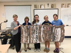 Saint Ursula Students Use Recycled Plastic Bags to Help the Homeless