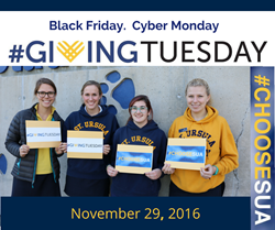 Thanks for #CHOOSING SUA ON #GIVING TUESDAY
